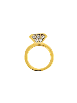 CHARM'S PLAT ROMASA EVASION BAGUE GOLD