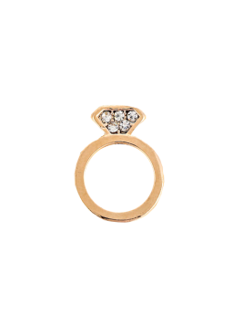 CHARM'S PLAT ROMASA EVASION BAGUE ROSE