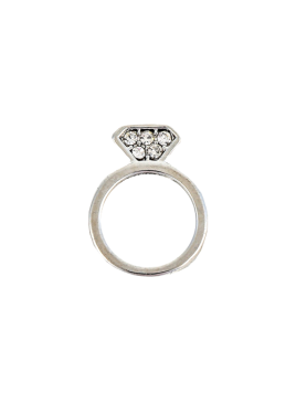 CHARM'S PLAT ROMASA EVASION BAGUE SILVER