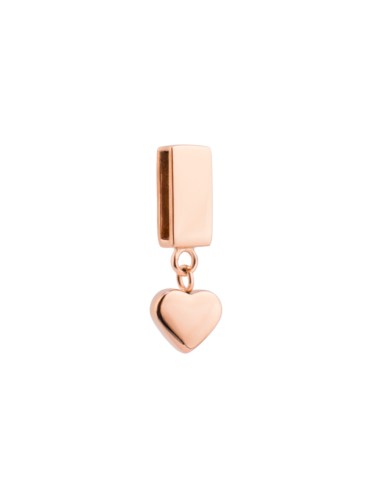 PENDENTIF PLAT ROMASA EVASION COEUR ROSE