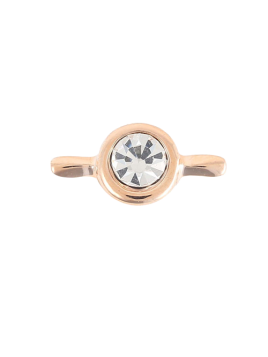 CHARM'S PLAT ROMANSA EVASION ROND STRASS ROSE