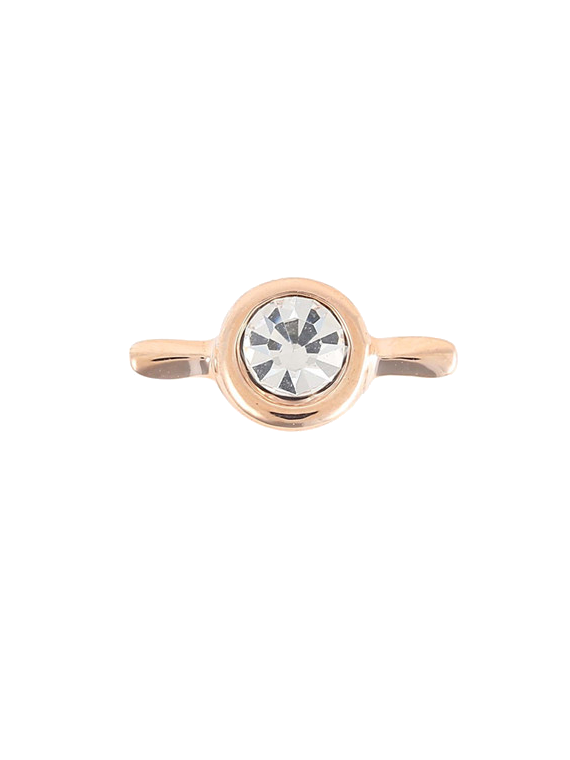 CHARM'S PLAT ROMANSA EVASION ROND STRASS ROSE