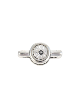 CHARM'S PLAT ROMANSA EVASION ROND STRASS SILVER