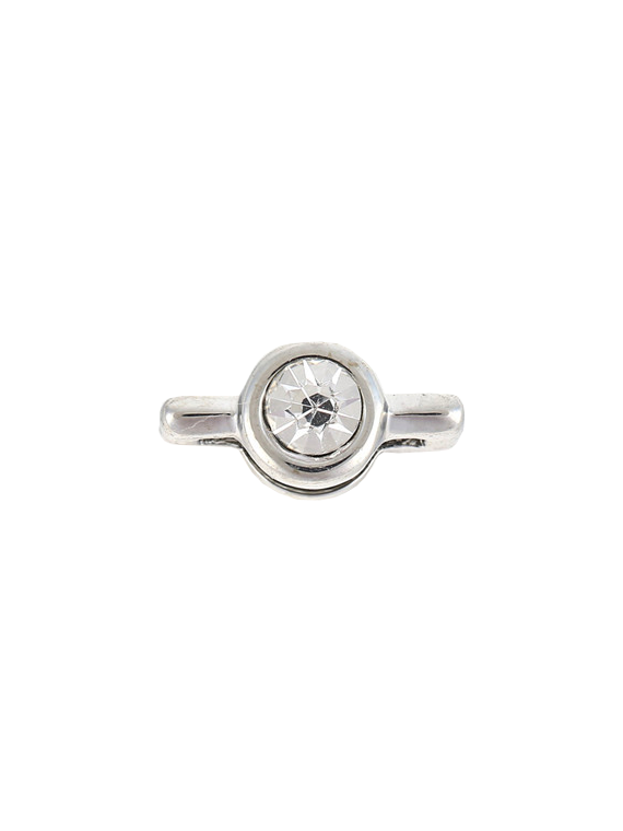 CHARM'S PLAT ROMANSA EVASION ROND STRASS SILVER