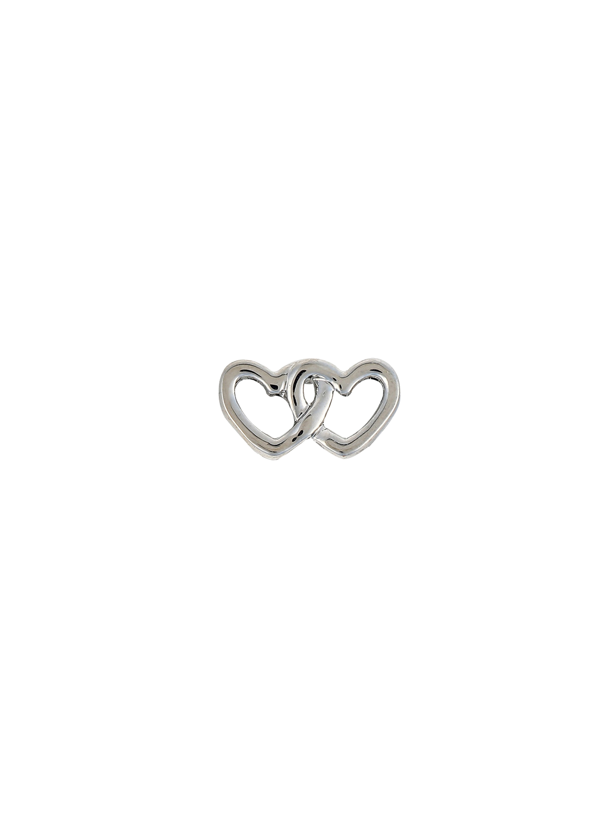 CHARM'S PLAT ROMANSA EVASION COEUR DOUBLE SILVER