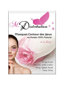 Konjac contour des yeux à la rose