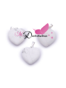 PENDENTIF COEUR 20MM HOWLITE BLANCHE