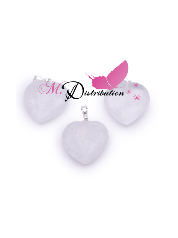 PENDENTIF COEUR 20MM CRISTAL DE ROCHE