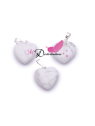 PENDENTIF COEUR 15MM HOWLITE BLANCHE