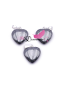 PENDENTIF COEUR 15MM HEMATITE