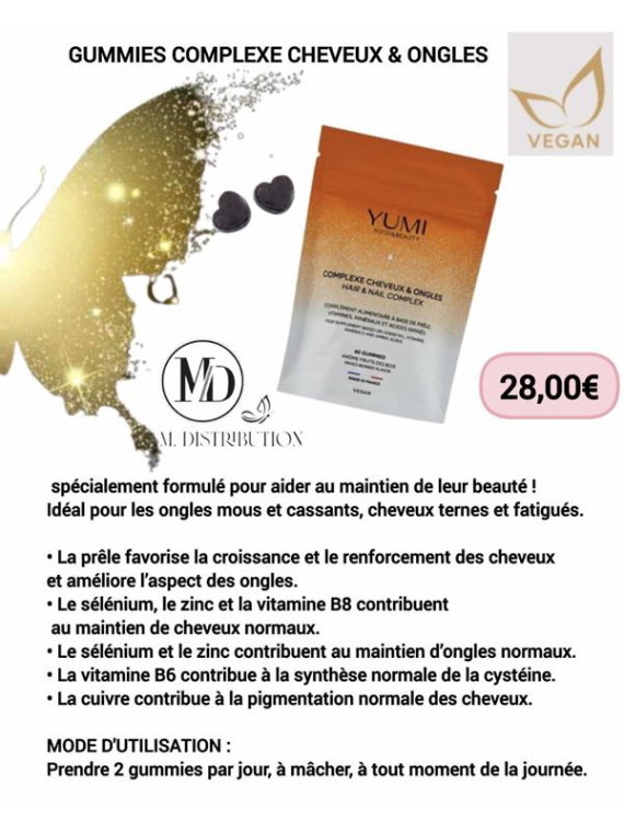 GUMMIES COMPLEXE CHEVEUX & ONGLES 22€90 au lieu de 28€