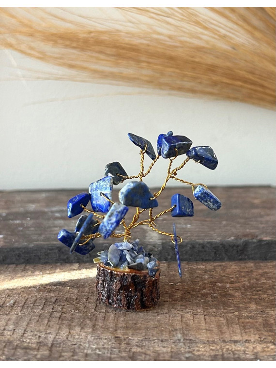 MINI ARBRE GEMMES BASE BOIS-SODALITE