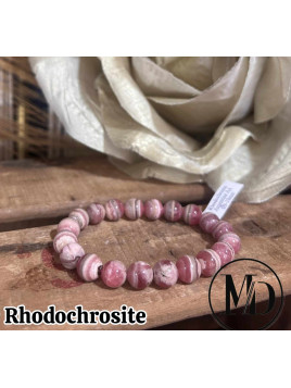 BRACELET RHODOCHROSITE ARGENTINE AA (9-10MM)