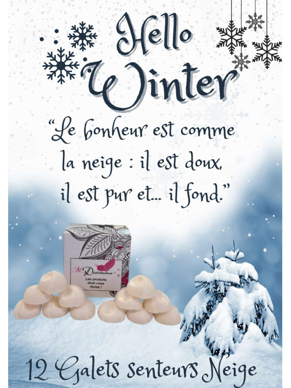 LOT DE 12 GALETS 50GR NEIGE