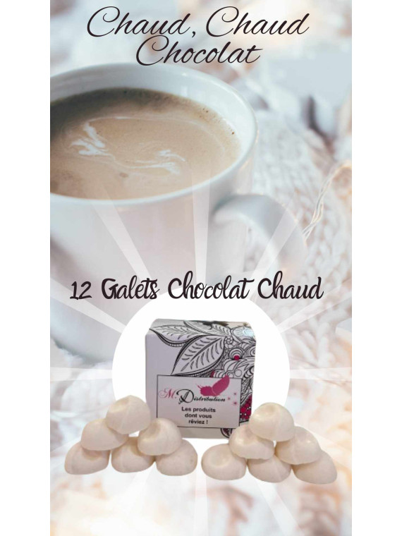 LOT DE 12 GALETS 50GR CHOCOLAT CHAUD