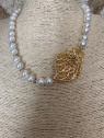 Collier avec coração de viana et perles