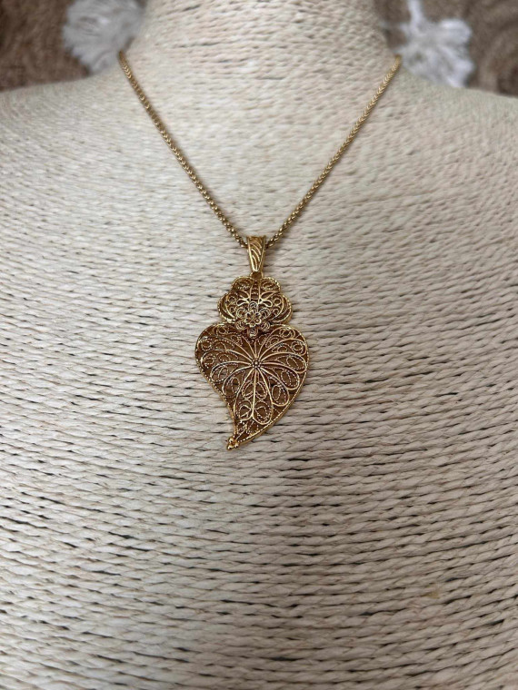 Collier traditionnel coração de viana tournesol