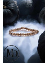 BRACELET BOULE 6MM CRISTAL DE ROCHE FUME A