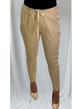 Pantalon stretch en simili cuir AME REBELLE