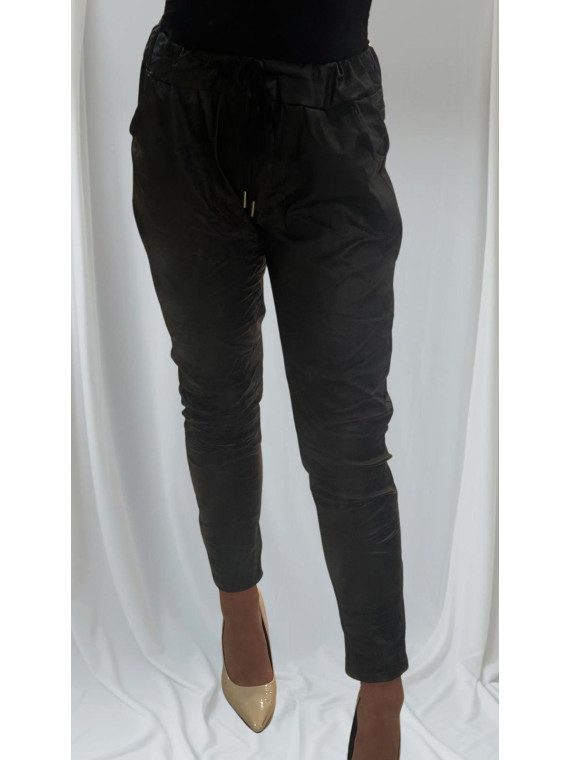 Pantalon stretch en simili cuir AME REBELLE