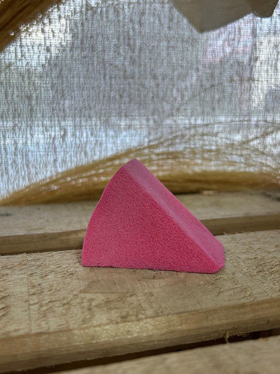 ÉPONGE PRO MAQUILLAGE NATURELLE TRIANGLE ROSE