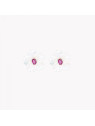 Boucles d'oreilles en acier nacre fleur (2 coloris)