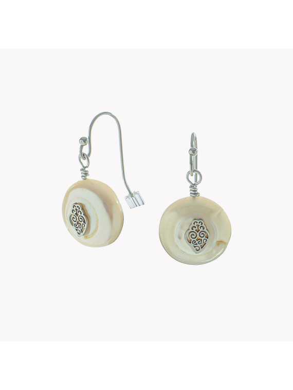 Boucles d’oreilles Coração de Viana perlé (2 coloris)