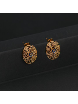 Boucles d'oreilles Encantos Portugal traditionnelles et fleur